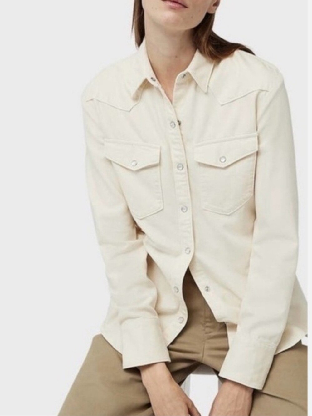 rag & bone Wyatt Denim Western Shirt Sz. Med $255